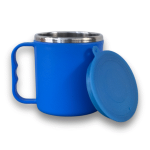 Customised Coffee Mug With Lid (Blue Colour)