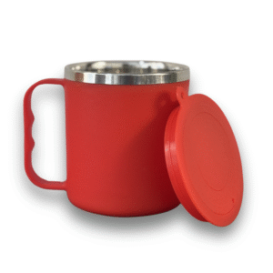 Customised Coffee Mug With Lid (Red Colour)