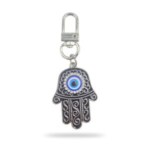 Hand Humza Keychain (Black & slver)
